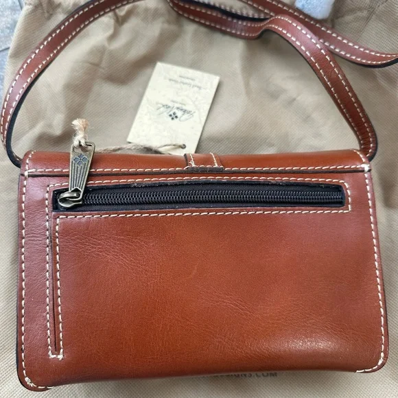 Patricia Nash Floral Embossed Tan Crossbody Bag TORRI TOOLED P06107 FLORANCE - Picture 7 of 13